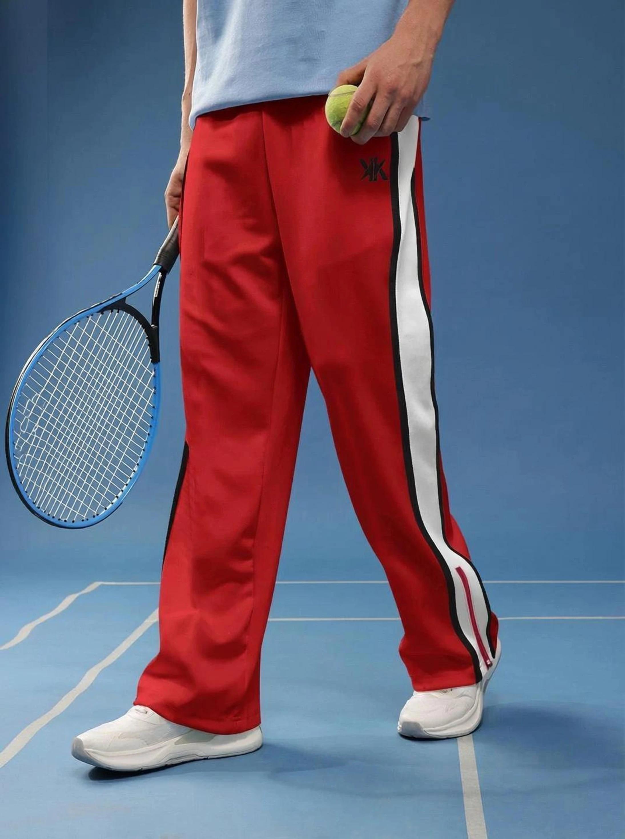 Kynetic track pant in red